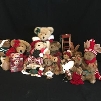 Lot 204 - The Boyds Collection Christmas Bears and Other Animals
