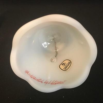 Lot 205 - Six Hand Painted Fenton Christmas Bells