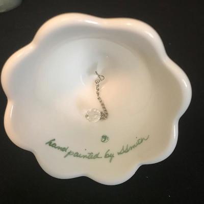 Lot 205 - Six Hand Painted Fenton Christmas Bells