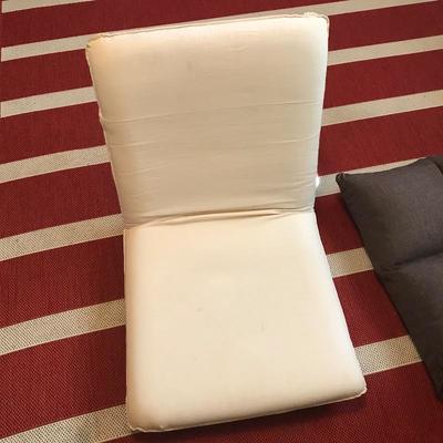 Lot 207 - Outdoor Rug, Loungers and Throw Pillows