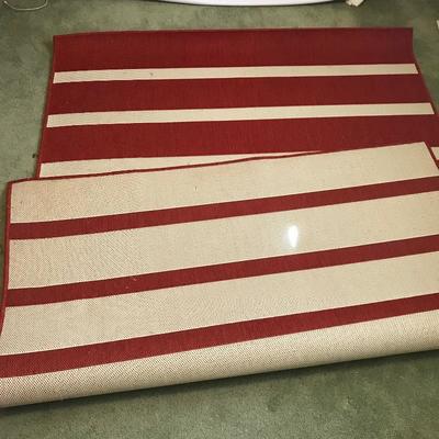 Lot 207 - Outdoor Rug, Loungers and Throw Pillows