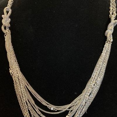 New Silver Tone Necklace