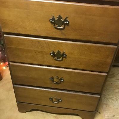 Lot # 170 Vintage four drawer dresser