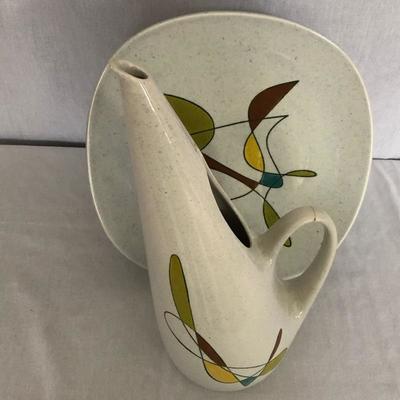 Lot 221 - Matching Pitcher & Plate