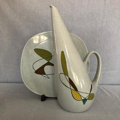 Lot 221 - Matching Pitcher & Plate
