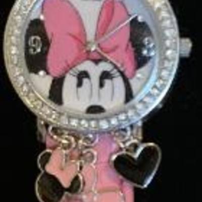 New Minnie Mouse Watch with Charms