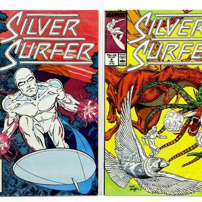 SILVER SURFER #4 #7 #8 High Grade Comic Books Lot 1987 Marvel Comics NM