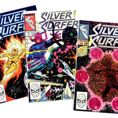 SILVER SURFER #9 #10 #12 High Grade Comic Books Lot 1988 Marvel Comics NM