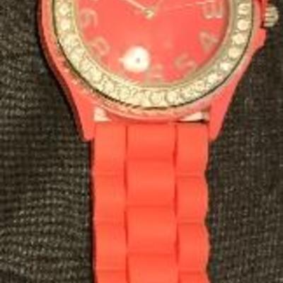 New Orange Rubber Silicone Quartz Watch