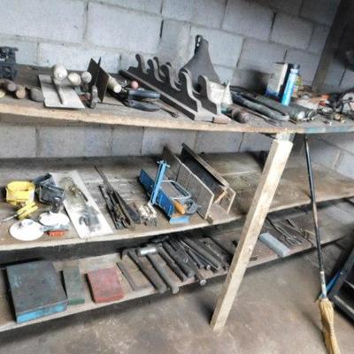 Lot 1:  Shelf of Tool Items and Other Basement