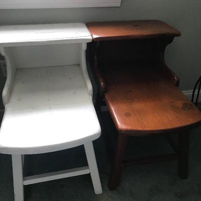 Lot # 10 Pair of Pine end tables