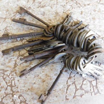 Lot 2:  Collection of Keys Includes Skeleton and Power Mower