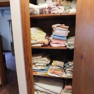 Closet Full of Linens and and Towels (Not Lockbox)