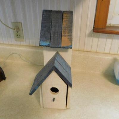 Cute Wood Bird House Cubby Box