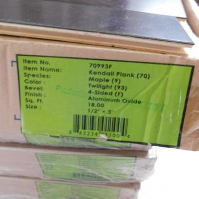 7 Boxes of Kendall Wood Laminate Planks Maple Twilight 18 sq ft Per Box