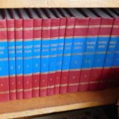 Collection of Vintage Academic Sets of Books Year Book 1963+, World Book, Childcraft 1961