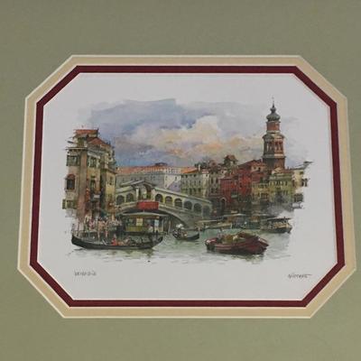 Lot 231 - Signed & Framed City Artwork 