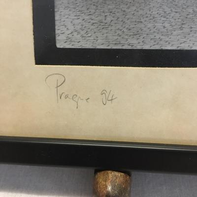 Lot 231 - Signed & Framed City Artwork 