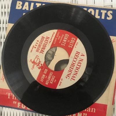 Lot # 24 1958 Colts/ Giants Broadcast on 45RPM  