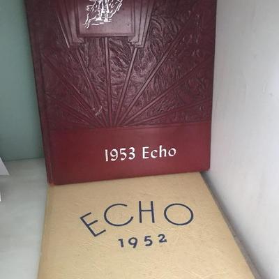Lot # 25 Lot of Two EHS Easton High School Yearbooks 1952,1953