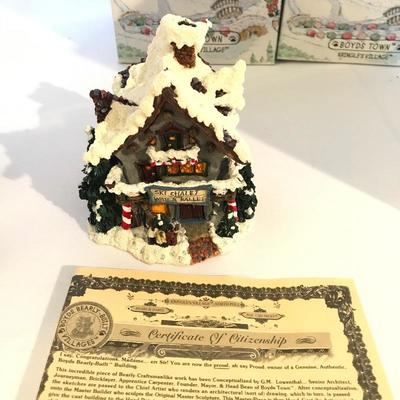 Lot 241 - Boyds Town Kringleâ€™s Village Pieces & More