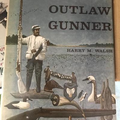 Lot # 27  Signed hardback book The Outlaw Gunner by Harry Walsh