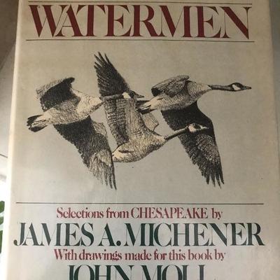 Lot # 28 Signed  First Ed. Hardback book The Waterman by John Moll & James Michener