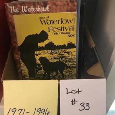 Lot # 33 Lot of Waterfowl Festival Books 1971-1996,1998,1999