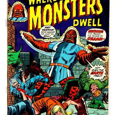 WHERE MONSTERS DWELL #29 Bronze Aga Comic 1974 Marvel Comics FN