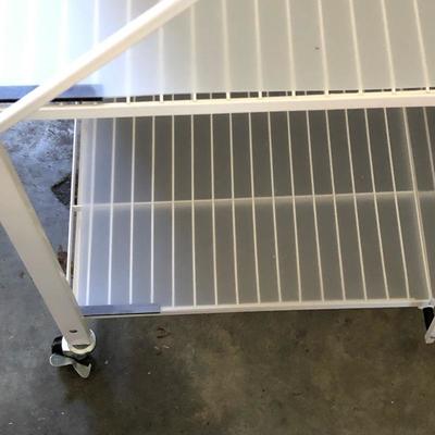 Lot 256- Rolling Shelf & More