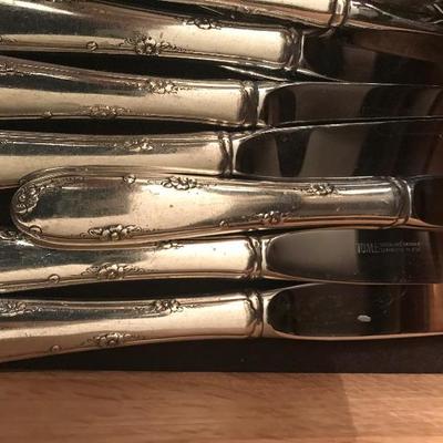 Lot # 56  Sterling silver flatware by Towle 67 pc set