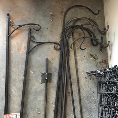 Lot 270 - Metal Trellises, Planters, Hooks & More