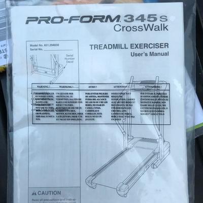 Lot 271 - Treadmill, Pro-Form 345s 