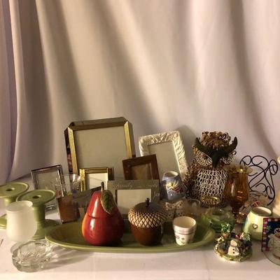 Lot 275- Frames & Candle Holders