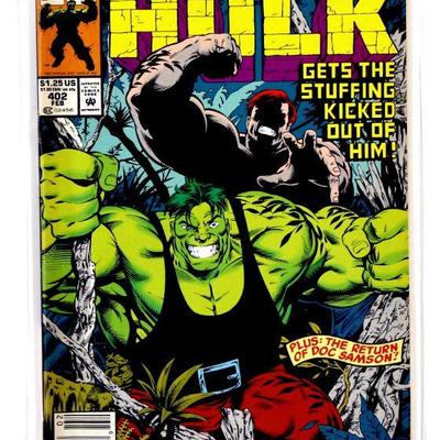 HULK #402 - Juggernaut, Doc Samson, Peter David - 1993 Marvel Comics High Grade NM