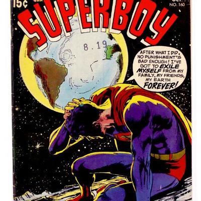 SUPERBOY #160 Silver Age Comic Book 1969 DC Comics FN