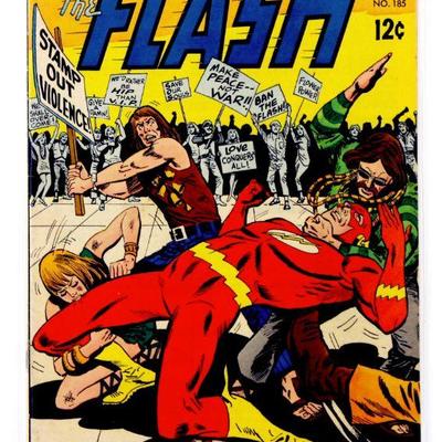 FLASH #185 Rare Silver Age Comic Book 1968 DC Comics FN/VF