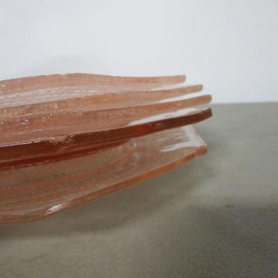 Lot 14 - Pink & Yellow &  Clear Depression Glass