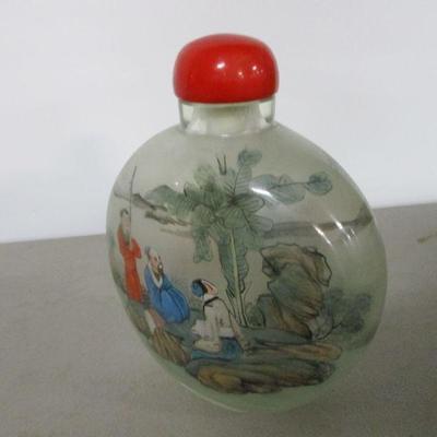 Lot 19 - Asian Bottle & Foo Dogs