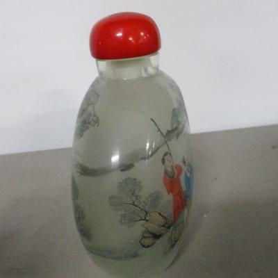 Lot 19 - Asian Bottle & Foo Dogs