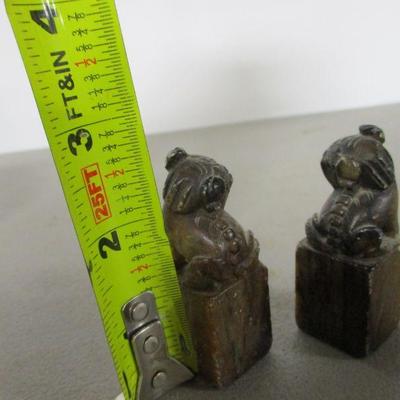 Lot 19 - Asian Bottle & Foo Dogs