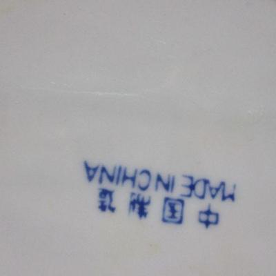 Lot 22 - Blue & White Chinaware - Butterfly Handle