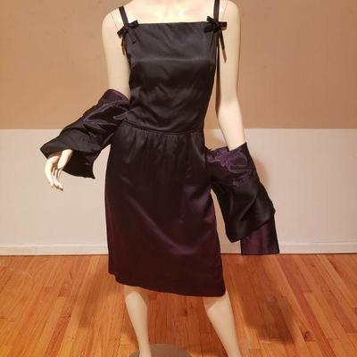 1950's Jonathan Logan dress/jacket ensemble shantung