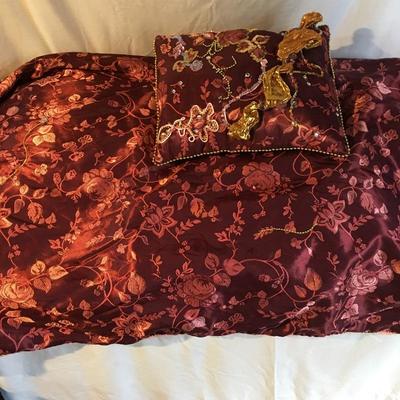  Lot 288 - Beaded Pillows & Blankets 