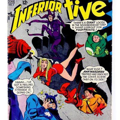INFERIOR FIVE #2 Rare Silver Age Comic Book 1967 DC Comics VG/FN