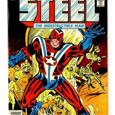 STEEL the Indestructible Man #1 Bronze Age Key Issue Comic Book 1978 DC Comics FN/VF