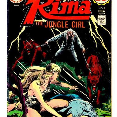 RIMA The Jungle Girl #21 Rare Bronze Age Comic Book 2nd Rima 1974 DC Comics VG/FN