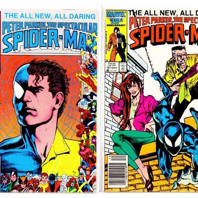 Peter Parker Spectacular SPIDER-MAN #117 120 121 Comic Books Set 1986/87 Marvel Comics VF