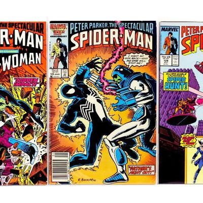 Peter Parker Spectacular SPIDER-MAN #122 126 128 Comic Books Set 1987 Marvel Comics VF