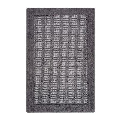 5' x 7' Mainstays Faux Sisal Olefin High Low Loop Tufted Area Rug, Gray - New